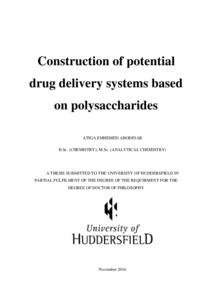 Phd thesis in pharmaceutical chemistry huddersfield